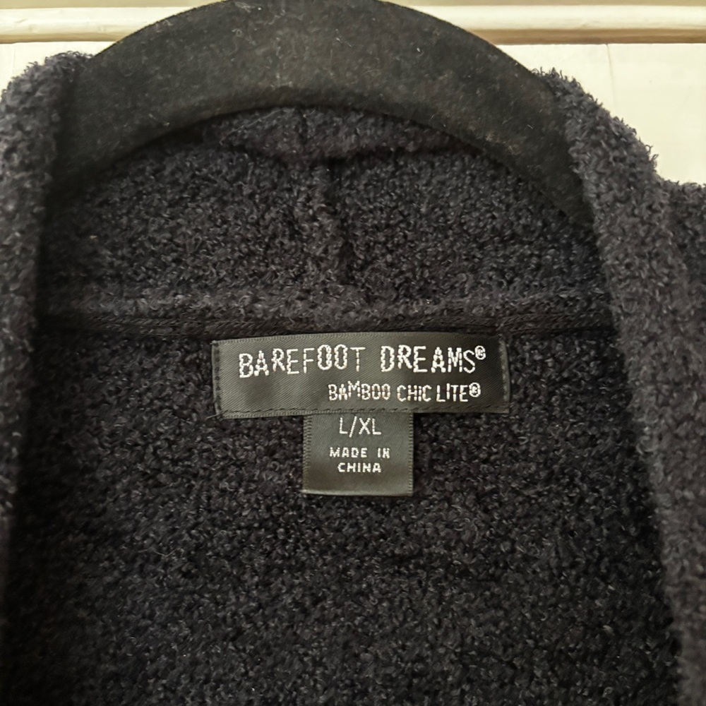 Barefoot Dreams Bamboo Chic Lite Open Front Draped Cardigan Waterfall Size L /XL - Picture 5 of 15